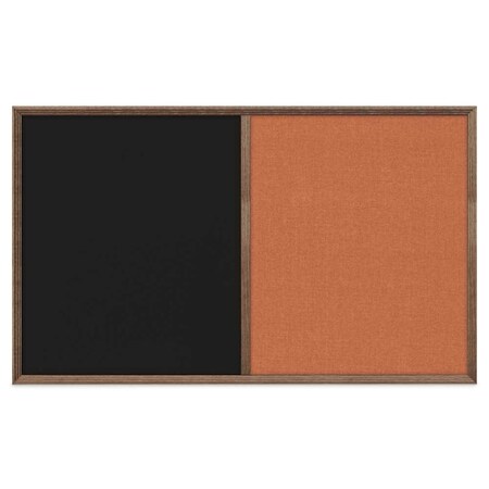 United Visual Products Slim Style Indoor Enclosed Corkboard, 18", UV501SC-WHITE-CORK UV501SC-WHITE-CORK